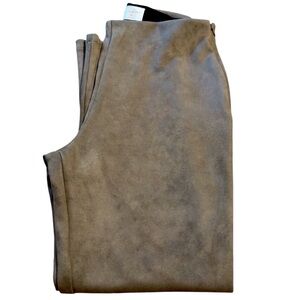 ‼️ALLIE ROSE FAUX SUEDE OLIVE ELASTIC WAIST PANTS